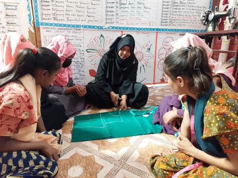 Adolescent Centre in the Rohingya refugee camp
