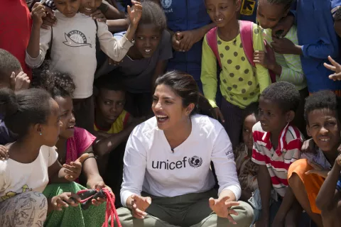 UNICEF Goodwill Ambassador Priyanka Chopra Jonas visits Ethiopia 